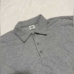 Sunday Best Light Gray Cropped Polo Shirt